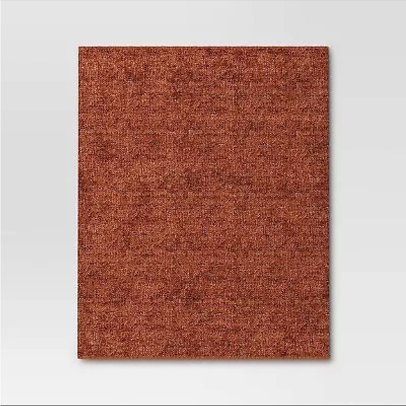 Threshold 60x50" Marled Boucle Textured Wool Cozy Throw Blanket, Orange - Picture 2 of 4